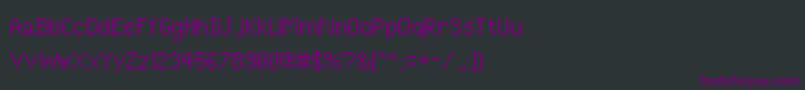 fuente PixelUnicode – Fuentes Moradas Sobre Fondo Negro