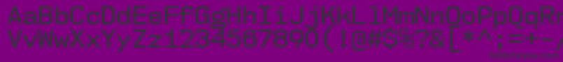 Nk57MonospaceNoRg Font – Black Fonts on Purple Background