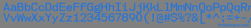 Nk57MonospaceNoRg Font – Blue Fonts on Gray Background