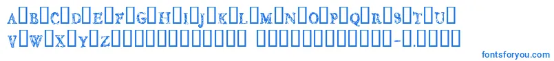 Подробнее о шрифте CfjungleRegular Шрифт CfjungleRegular – синие шрифты на белом фоне