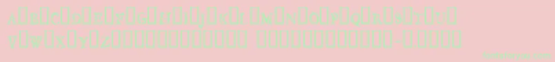 CfjungleRegular Font – Green Fonts on Pink Background