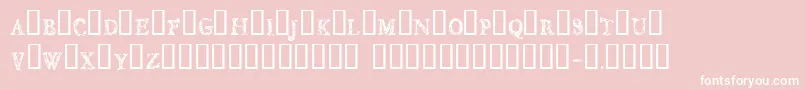 CfjungleRegular Font – White Fonts on Pink Background