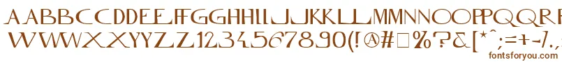 Шрифт MfInnamoramento – коричневые шрифты на белом фоне