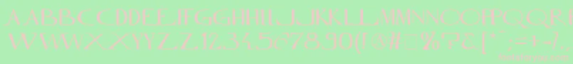 MfInnamoramento Font – Pink Fonts on Green Background