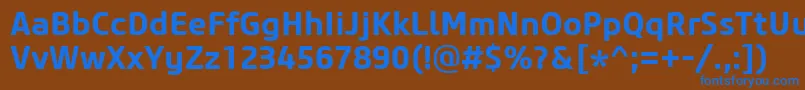 Подробнее о шрифте CoreSansM65Bold Шрифт CoreSansM65Bold – синие шрифты на коричневом фоне