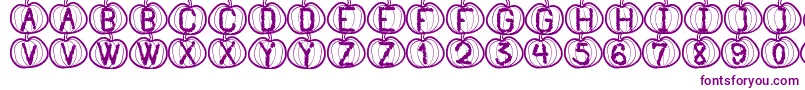 PumpkinHalloweenSt-fontti – violetit fontit