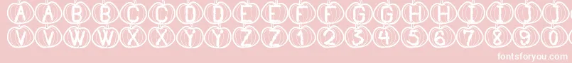 PumpkinHalloweenSt Font – White Fonts on Pink Background