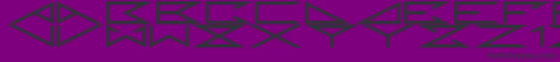 RandomDm Font – Black Fonts on Purple Background