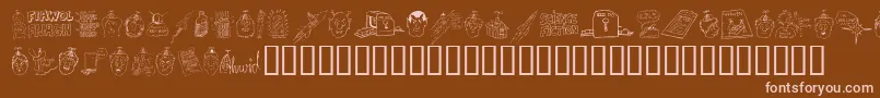 Подробнее о шрифте FandomDingbats Шрифт FandomDingbats – розовые шрифты на коричневом фоне