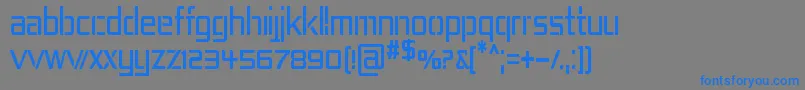 RepublikaIvCnd Font – Blue Fonts on Gray Background