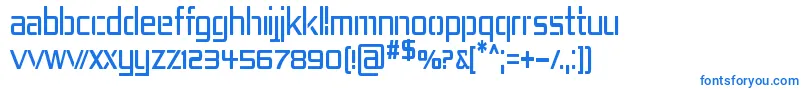RepublikaIvCnd Font – Blue Fonts on White Background