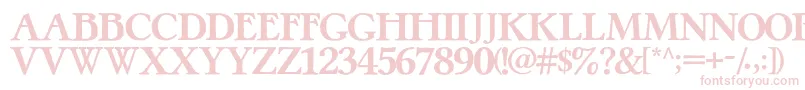 PretzelRegular-Schriftart – Rosa Schriften auf weißem Hintergrund