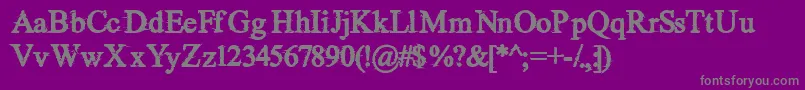 NovaCane Font – Gray Fonts on Purple Background