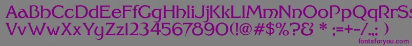 FhaModernidealclassicNc Font – Purple Fonts on Gray Background