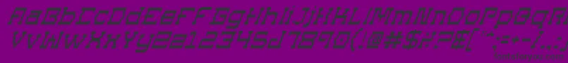 SuperagoItalic-Schriftart – Schwarze Schriften auf violettem Hintergrund
