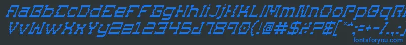 Подробнее о шрифте SuperagoItalic Шрифт SuperagoItalic – синие шрифты на чёрном фоне