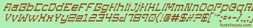 Подробнее о шрифте SuperagoItalic Шрифт SuperagoItalic – коричневые шрифты на зелёном фоне