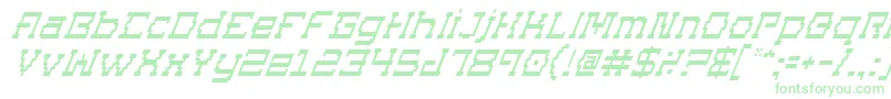 SuperagoItalic-Schriftart – Grüne Schriften auf weißem Hintergrund