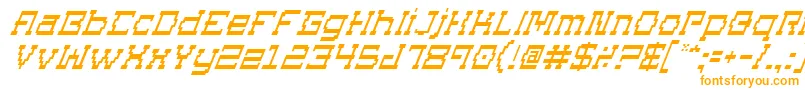 SuperagoItalic Font – Orange Fonts on White Background