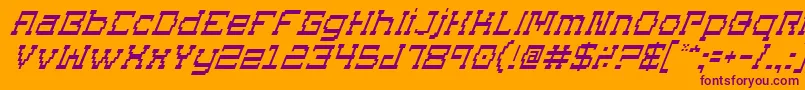 En savoir plus sur la police SuperagoItalic Police SuperagoItalic – polices violettes sur fond orange