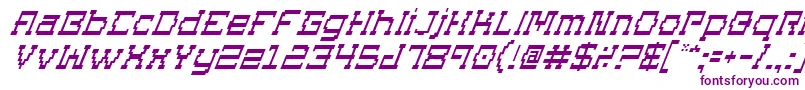 フォントSuperagoItalic – 紫色のフォント