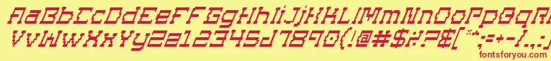 fuente SuperagoItalic – Fuentes Rojas Sobre Fondo Amarillo