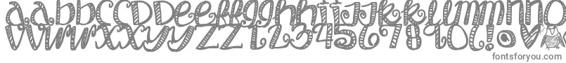 Шрифт Objectumsexuality – серые шрифты на белом фоне