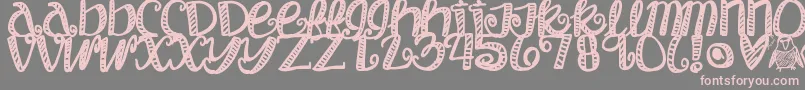 Objectumsexuality Font – Pink Fonts on Gray Background
