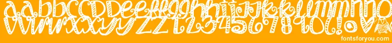 Objectumsexuality Font – White Fonts on Orange Background