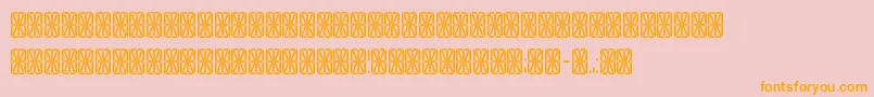 Tranga Font – Orange Fonts on Pink Background