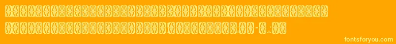 Tranga Font – Yellow Fonts on Orange Background