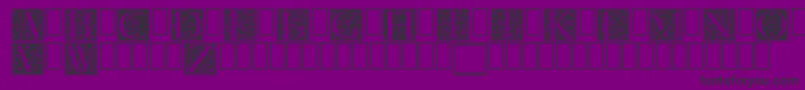 Шрифт Firenze – чёрные шрифты на фиолетовом фоне