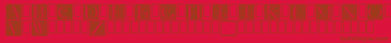 Firenze Font – Brown Fonts on Red Background