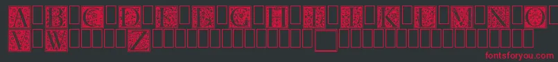 Firenze Font – Red Fonts on Black Background