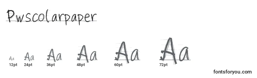 Pwscolarpaper Font Sizes