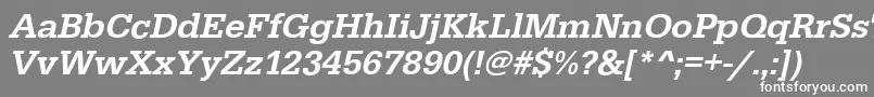 En savoir plus sur la police EgyptiennestdMediumitalic Police EgyptiennestdMediumitalic – polices blanches sur fond gris