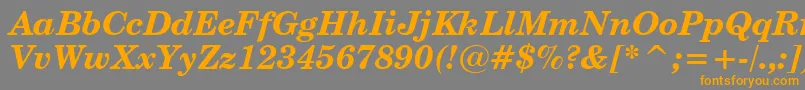 More about CenturySchoolbookBoldItalicBt Font CenturySchoolbookBoldItalicBt Font – Orange Fonts on Gray Background