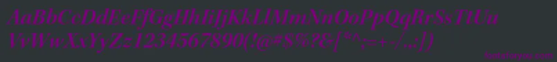 KeplerstdSemibolditsubh Font – Purple Fonts on Black Background