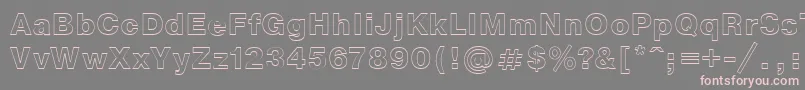 Weitere Informationen zur NtoutlineBold-Schriftart NtoutlineBold-Schriftart – Rosa Schriften auf grauem Hintergrund