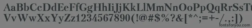 Ptr73C Font – Black Fonts on Gray Background