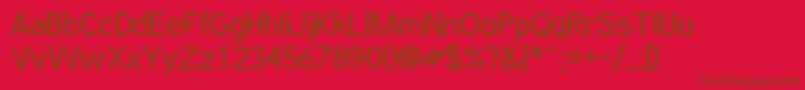 PhatOtto Font – Brown Fonts on Red Background