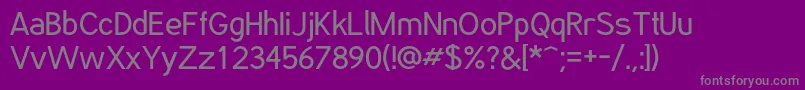 フォントPhatOtto – 紫の背景に灰色の文字