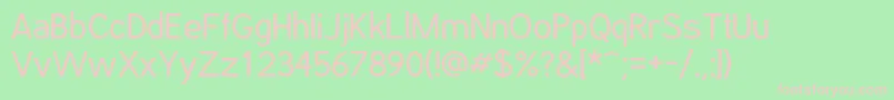 PhatOtto Font – Pink Fonts on Green Background