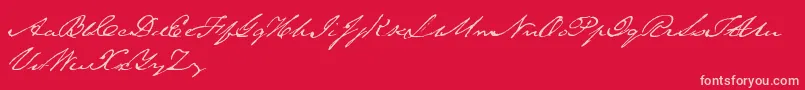 En savoir plus sur la police Saeculum Police Saeculum – polices roses sur fond rouge