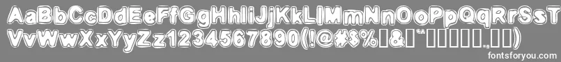 フォントEmbri ffy – 灰色の背景に白い文字