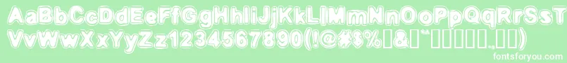 Embri ffy Font – White Fonts on Green Background