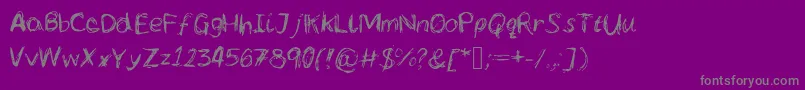 Saiba mais sobre a fonte Lcscribbles Fonte Lcscribbles – fontes cinzas em um fundo violeta