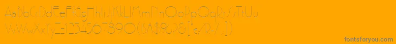 Шрифт Premierlightlineplain – серые шрифты на оранжевом фоне