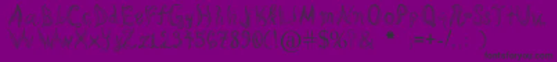 KatasCornleaves Font – Black Fonts on Purple Background