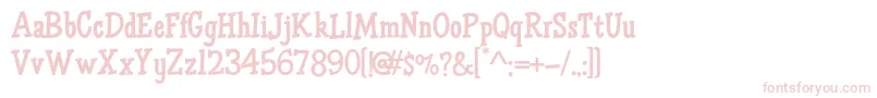 HffAirApparent Font – Pink Fonts on White Background